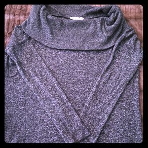 Express One Eleven Cowl Neck Sweater Small Fuzzy